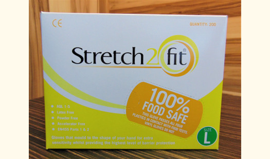 Stretch2Fit Latex-Free Unpowdered Gloves - Large Yellow - 200 Pack